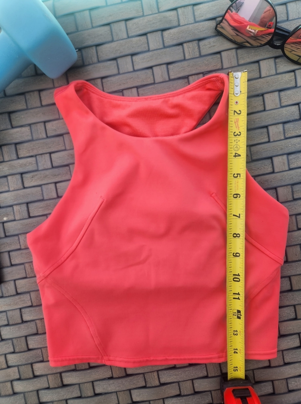 Lululemon Energy Longline Bra Size 4 Coral Medium Support Racerback Womens Gym - Picture 9 of 9